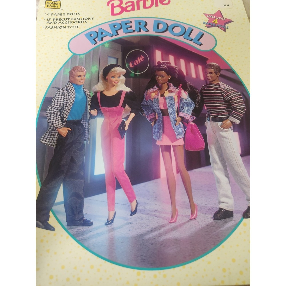 VTG New 1994 Barbie Paper Dolls by Golden Book Barbie Teresa Ken Steven UNCUT - Picture 3 of 6